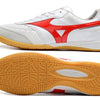 Chuteira Futsal Mizuno Morelia Sala IC Branca e Vermelha