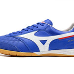 Chuteira Futsal Mizuno Morelia Sala IC Azul e Branca
