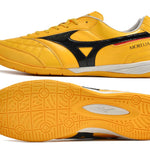 Chuteira Futsal Mizuno Morelia Sala IC Amarela e Preta