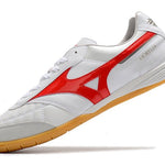 Chuteira Futsal Mizuno Morelia Sala IC Branca e Vermelha