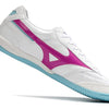 Chuteira Futsal Mizuno Morelia Sala IC Branca, Rosa e Azul