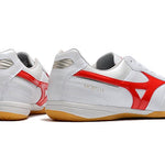 Chuteira Futsal Mizuno Morelia Sala IC Branca e Vermelha