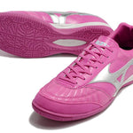 Chuteira Futsal Mizuno Morelia Sala IC Rosa e Prata