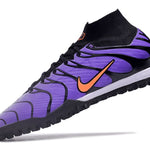 Chuteira Society Nike Air Zoom Mercurial Superfly 9 Elite TF Roxa "Air Max TN"