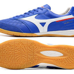 Chuteira Futsal Mizuno Morelia Sala IC Azul e Branca