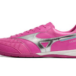 Chuteira Futsal Mizuno Morelia Sala IC Rosa e Prata