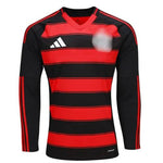 Camisa CRF Home 25/26 Manga Longa - Preto e Vermelho