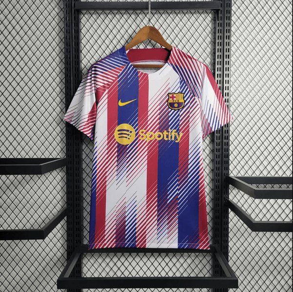Barcelona  de Treino White Blue and Red 2023/24