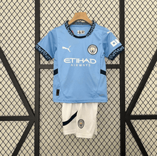 Manchester City 2024/25 Kit Criança Principal