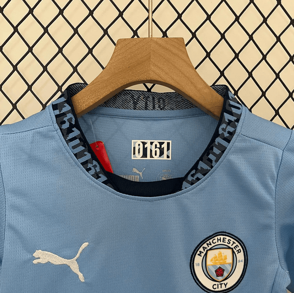 Manchester City 2024/25 Kit Criança Principal