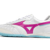 Chuteira Futsal Mizuno Morelia Sala IC Branca, Rosa e Azul