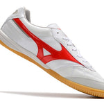 Chuteira Futsal Mizuno Morelia Sala IC Branca e Vermelha