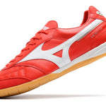 Chuteira Futsal Mizuno Morelia Sala IC Vermelha e Branca
