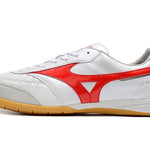 Chuteira Futsal Mizuno Morelia Sala IC Branca e Vermelha