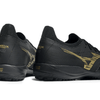 Chuteira Society Mizuno Morelia Neo Sala TF Preta e Dourada "Aurum Pack"