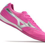 Chuteira Futsal Mizuno Morelia Sala IC Rosa e Prata